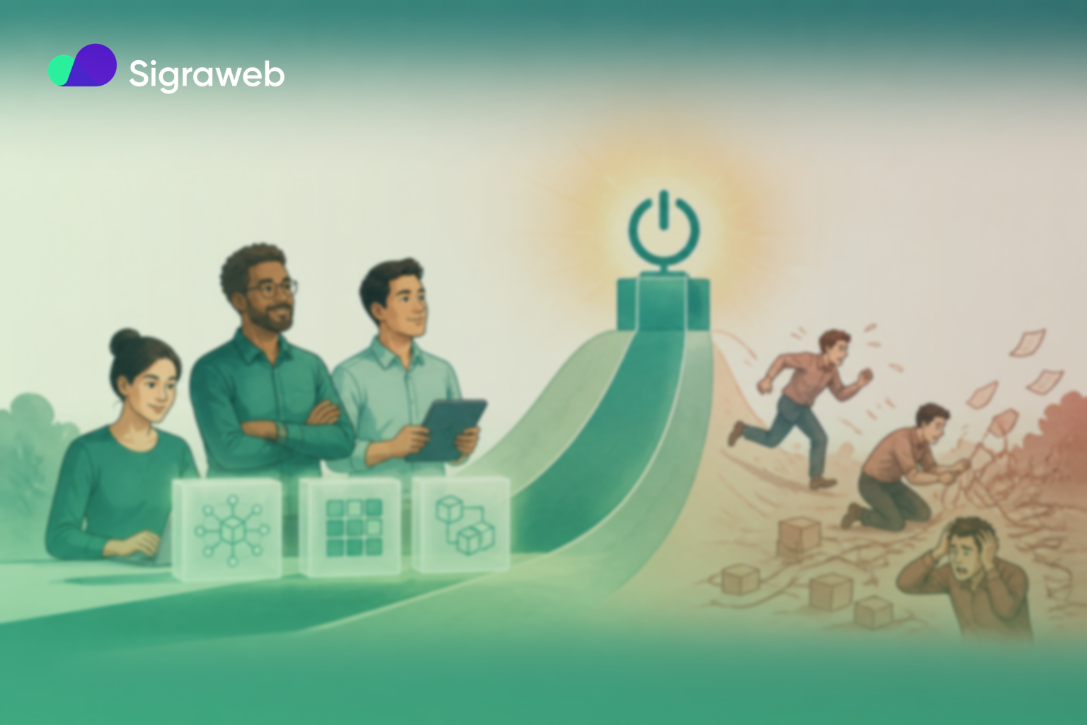 Ilustração sobre três frentes que reduzem o risco de migração tardia